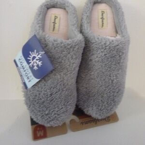 DEARFOAMS NO SWEAT COMFORT MEMORY FOAM SLIPPERS 7-8 NWT